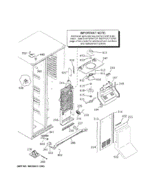 Freezer Section parts for Ge Side-By-Side Refrigerator GZS22IMNSHES from AppliancePartsPros.com