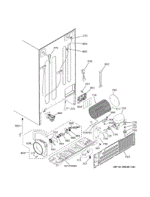 Machine Compartment parts for Ge Side-By-Side Refrigerator GZS22IMNXHES from AppliancePartsPros.com