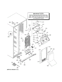 Freezer Section parts for Ge Side-By-Side Refrigerator GZS22IYNBHFS from AppliancePartsPros.com