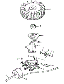 Magneto (Tecumseh No. 5000) parts for Lauson Lawn & Garden Engine H22H-1307T from AppliancePartsPros.com