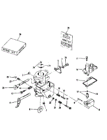 Carburetor parts for Lauson Lawn & Garden Engine H22H-1307T from AppliancePartsPros.com