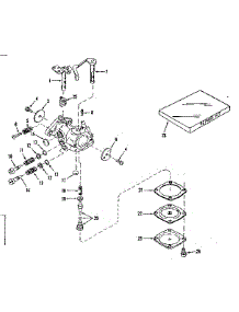 Carburetor No.30146 (Power Products No. 0234-16) parts for Lauson Lawn & Garden Engine H22J-2038P from AppliancePartsPros.com