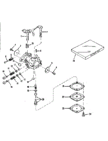 Carburetor No. 30146 (Power Products No. 0234-16) parts for Lauson Lawn & Garden Engine H22L-2038P from AppliancePartsPros.com