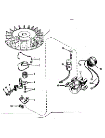 Magneto No. 610667 parts for Lauson Lawn & Garden Engine H22R-3051T from AppliancePartsPros.com