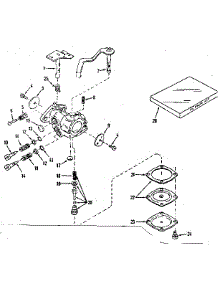 Carburetor No. 630912 (Power Products) parts for Lauson Lawn & Garden Engine H22R-3051T from AppliancePartsPros.com
