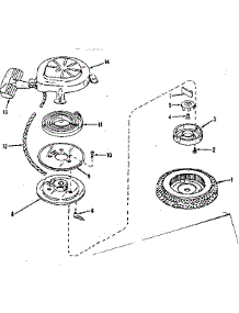 Rewind Starter No. 590358 parts for Lauson Lawn & Garden Engine H22R-3051T from AppliancePartsPros.com