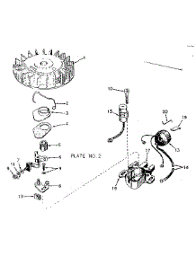 Magneto No. 610690A parts for Lauson Lawn & Garden Engine H25-25133F from AppliancePartsPros.com