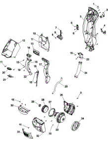Main Body parts for Hoover Floor Scrubber Polisher H2850-050 from AppliancePartsPros.com