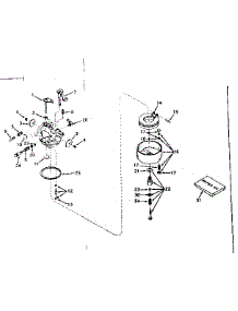 Carburetor No. 631070A parts for Tecumseh Lawn & Garden Engine H30-35176J from AppliancePartsPros.com