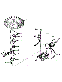Magneto No. 610690A parts for Tecumseh Lawn & Garden Engine H30-35258H from AppliancePartsPros.com