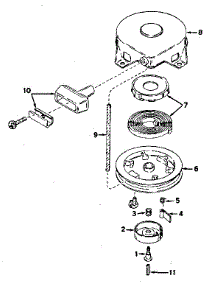 Rewind Starter No. 590420 parts for Tecumseh Lawn & Garden Engine H30-35258H from AppliancePartsPros.com