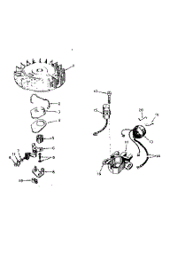 Magneto No. 610690A parts for Tecumseh Lawn & Garden Engine H30-35260H from AppliancePartsPros.com
