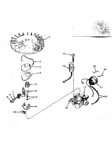 Magneto No. 610690A parts for Tecumseh Lawn & Garden Engine H30-35297J from AppliancePartsPros.com
