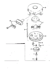 Rewind Starter No. 590420 parts for Tecumseh Lawn & Garden Engine H30-35297J from AppliancePartsPros.com