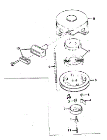 Rewind Starter No. 590420 parts for Tecumseh Lawn & Garden Engine H30-35306J from AppliancePartsPros.com