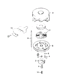 Rewind Starter parts for Tecumseh Lawn & Garden Engine H30-35317M from AppliancePartsPros.com