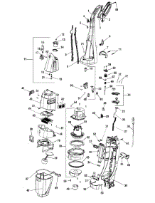 Motor, Mainhsg_Upper, Handle, Tank parts for Hoover Floor Scrubber Polisher H3010 from AppliancePartsPros.com