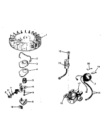 Magneto No. 610690A parts for Tecumseh Lawn & Garden Engine H35-45196J from AppliancePartsPros.com