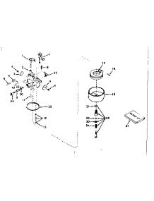 Carburetorno. 631070A parts for Tecumseh Lawn & Garden Engine H35-45196J from AppliancePartsPros.com