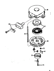 Rewind Starter No. 590420 parts for Tecumseh Lawn & Garden Engine H35-45241G from AppliancePartsPros.com