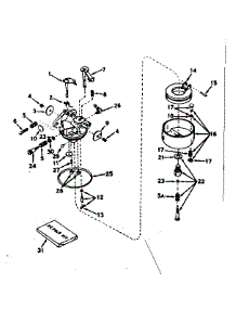 Carburetor No. 631070A parts for Tecumseh Lawn & Garden Engine H35-45241G from AppliancePartsPros.com