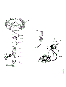 Magneto No. 610690A parts for Tecumseh Lawn & Garden Engine H35-45349H from AppliancePartsPros.com