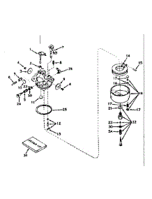 Carburetor No. 631070A parts for Tecumseh Lawn & Garden Engine H35-45349H from AppliancePartsPros.com