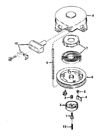 Rewind Starter No. 590420 parts for Tecumseh Lawn & Garden Engine H35-45349H from AppliancePartsPros.com