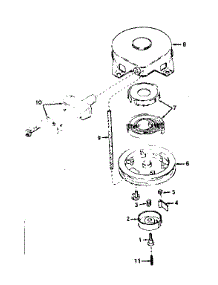 Rewind Starter No. 590420 parts for Tecumseh Lawn & Garden Engine H35-45352H from AppliancePartsPros.com