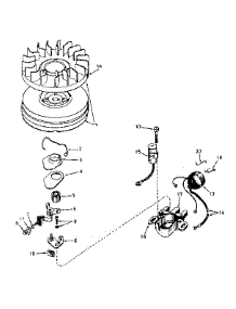 Magneto No. 610932 parts for Tecumseh Lawn & Garden Engine H35-45352K from AppliancePartsPros.com