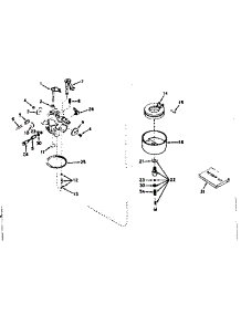 Carburetor No. 631070A parts for Tecumseh Lawn & Garden Engine H35-45352K from AppliancePartsPros.com