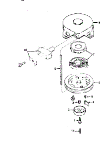 Rewind Starter No. 590420 parts for Tecumseh Lawn & Garden Engine H35-45352K from AppliancePartsPros.com