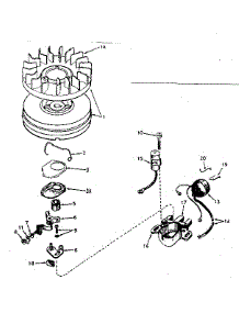 Magneto No. 610940A parts for Tecumseh Lawn & Garden Engine H35-45352L from AppliancePartsPros.com