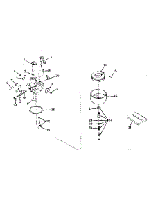 Carburetor No. 631070A parts for Tecumseh Lawn & Garden Engine H35-45352L from AppliancePartsPros.com