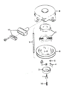Rewind Starter No. 590420 parts for Tecumseh Lawn & Garden Engine H35-45352M from AppliancePartsPros.com