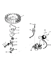 Magneto No. 610690A parts for Tecumseh Lawn & Garden Engine H35-45369J from AppliancePartsPros.com