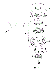 Rewind Starterno. 590420 parts for Tecumseh Lawn & Garden Engine H35-45369K from AppliancePartsPros.com