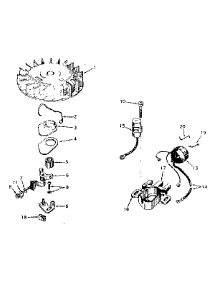 Magneto No. 610690A parts for Tecumseh Lawn & Garden Engine H35-45393J from AppliancePartsPros.com