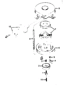 Rewind Starter No. 590420 parts for Tecumseh Lawn & Garden Engine H35-45393J from AppliancePartsPros.com