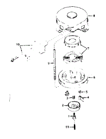 Rewind Starter No. 590420 parts for Tecumseh Lawn & Garden Engine H35-45408J from AppliancePartsPros.com