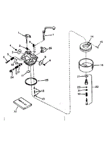 Carburetor No. 631921 parts for Tecumseh Lawn & Garden Engine H35-45477M from AppliancePartsPros.com