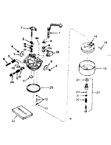Carburetor No. 631921 parts for Tecumseh Lawn & Garden Engine H35-45495M from AppliancePartsPros.com