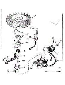 Magneto No. 610689 parts for Lauson Lawn & Garden Engine H40-55086D from AppliancePartsPros.com