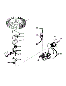 Magneto No. 610689A parts for Tecumseh Lawn & Garden Engine H50-65166H from AppliancePartsPros.com