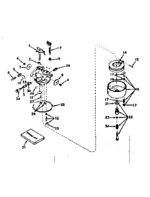 Carburetor No. 630994A parts for Tecumseh Lawn & Garden Engine H50-65166H from AppliancePartsPros.com