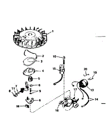 Magneto No. 610689A parts for Tecumseh Lawn & Garden Engine H50-65417L from AppliancePartsPros.com