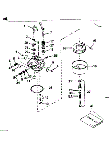 Carburetor No. 631067A parts for Tecumseh Lawn & Garden Engine H50-65417L from AppliancePartsPros.com