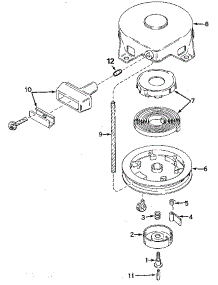 Rewind Starter No. 590420A parts for Tecumseh Lawn & Garden Engine H50-65499P from AppliancePartsPros.com