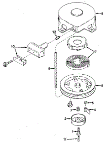 Rewind Starter parts for Tecumseh Lawn & Garden Engine H60-75505N from AppliancePartsPros.com