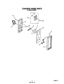 Control Panel parts for Roper Gas Range H6358*1 from AppliancePartsPros.com